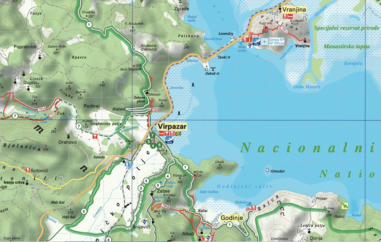 skadarsko jezero karta U prodaji karte Prokletija i NP Skadarsko jezero | Moja planeta skadarsko jezero karta